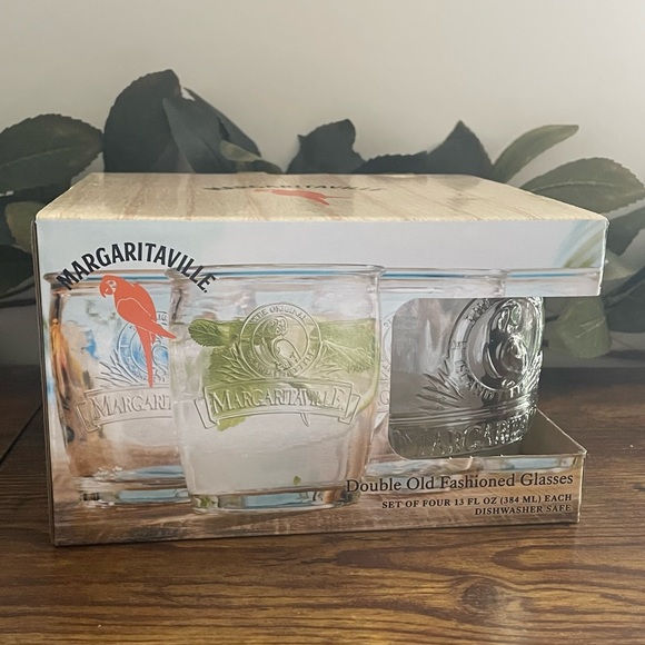 Margaritaville Dining New Margaritaville Double Old Fashion Glasses